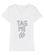 TAG ME Tricou mânecă scurtă guler V Damă Evoker