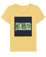 challenge 128 Tricou mânecă scurtă guler larg fitted Damă Expresser