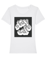 stay safe 263 Tricou mânecă scurtă guler larg fitted Damă Expresser
