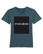 faqs 277 Tricou mânecă scurtă guler V Bărbat Presenter