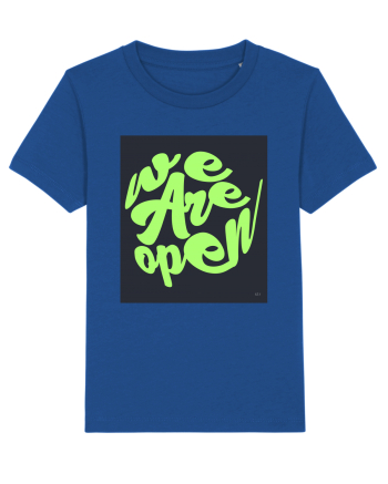we are open 301 Majorelle Blue