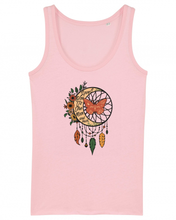 I Love You to the Moon and back Cotton Pink
