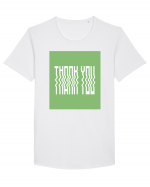 thank you 162 Tricou mânecă scurtă guler larg Bărbat Skater