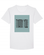 thank you 164 Tricou mânecă scurtă guler larg Bărbat Skater