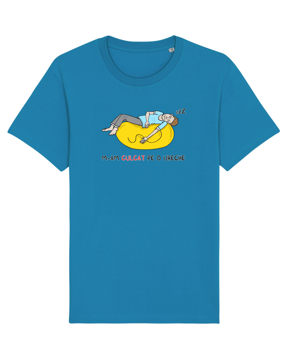 Tricou mânecă scurtă Unisex Rocker Azur