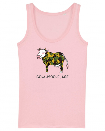 Cow-moo-flage Cotton Pink