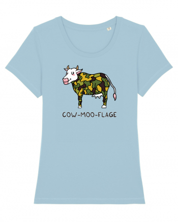 Cow-moo-flage Sky Blue