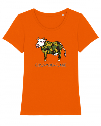 Cow-moo-flage Bright Orange