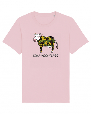 Cow-moo-flage Cotton Pink