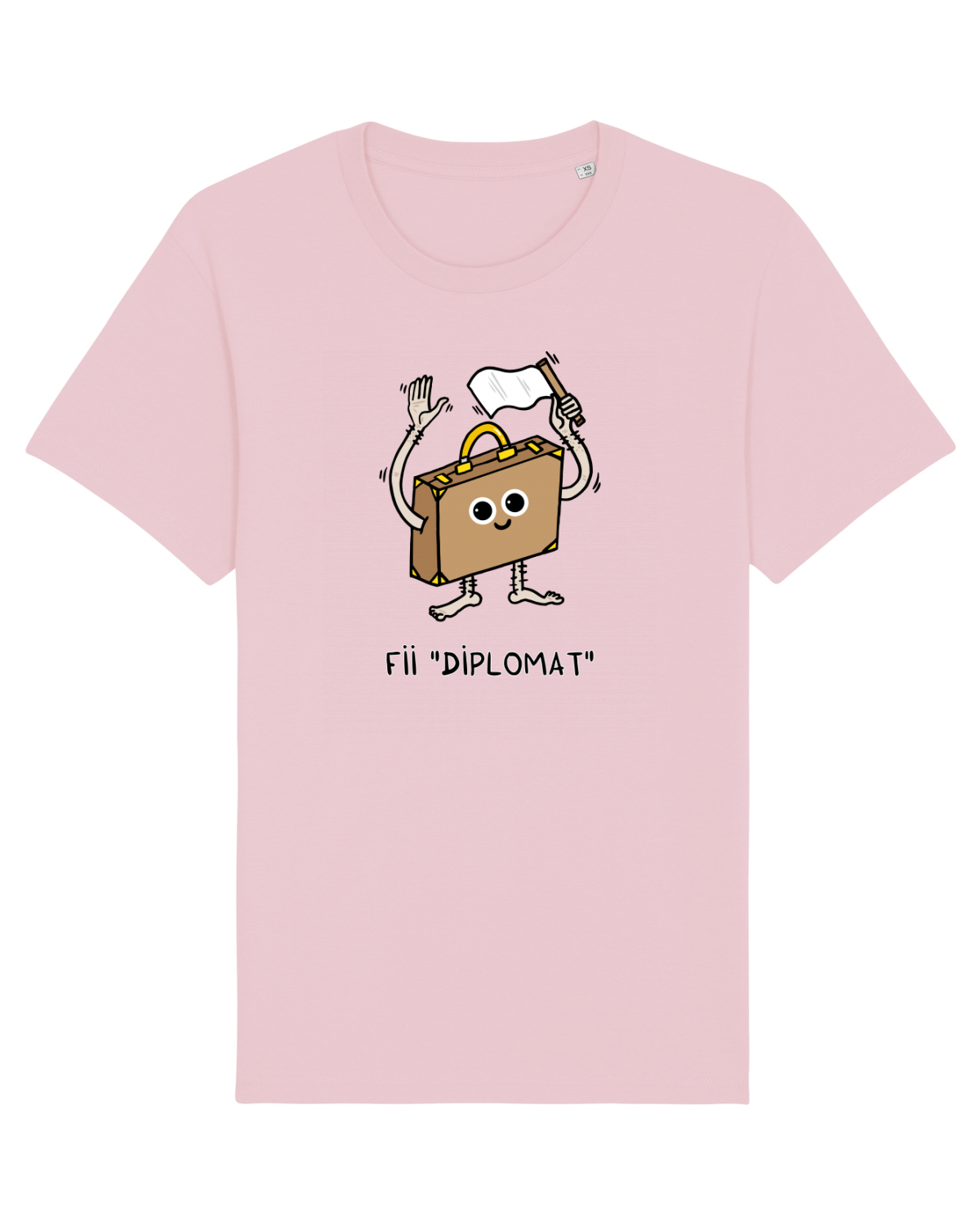 Tricou mânecă scurtă Unisex Rocker Cotton Pink