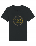 HAPPY Tricou mânecă scurtă Unisex Rocker