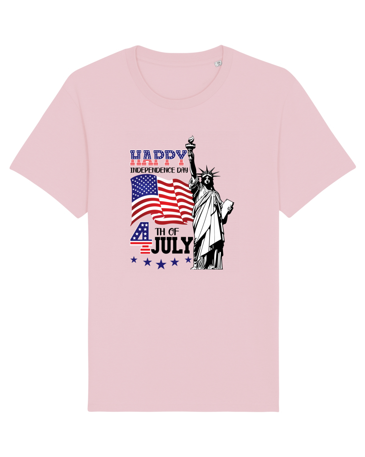 Tricou mânecă scurtă Unisex Rocker Cotton Pink