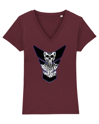 Tank Protector Skull Burgundy