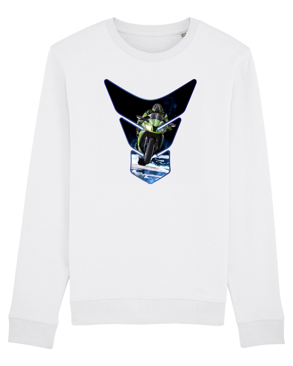Bluză mânecă lungă Unisex Rise White