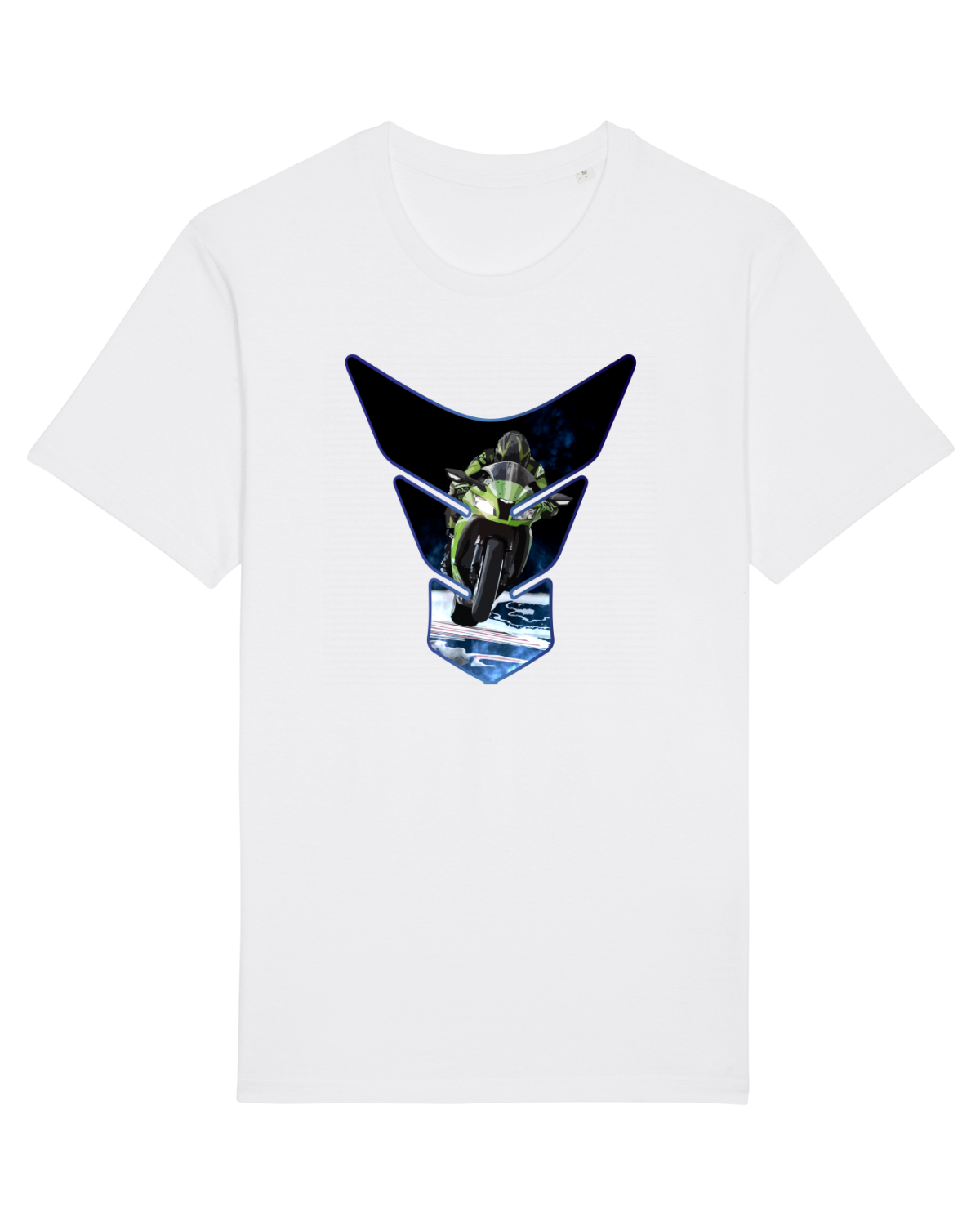 Tricou mânecă scurtă Unisex Rocker White