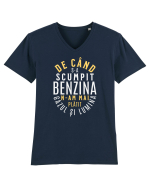 De când s-a scumpit benzina n-am mai plătit gazul și lumina Tricou mânecă scurtă guler V Bărbat Presenter