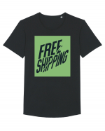 free shipping 201 Tricou mânecă scurtă guler larg Bărbat Skater