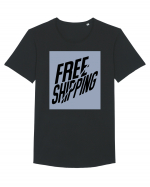 free shipping 202 Tricou mânecă scurtă guler larg Bărbat Skater