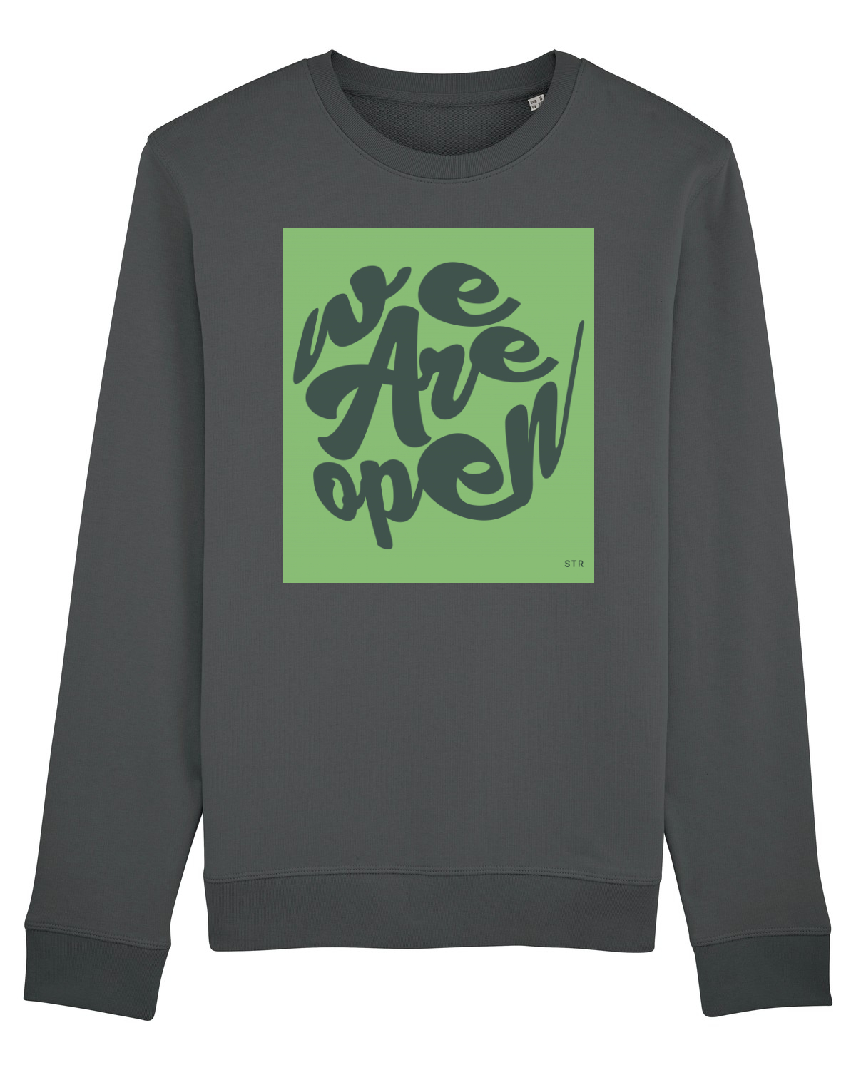 Bluză mânecă lungă Unisex Rise Anthracite