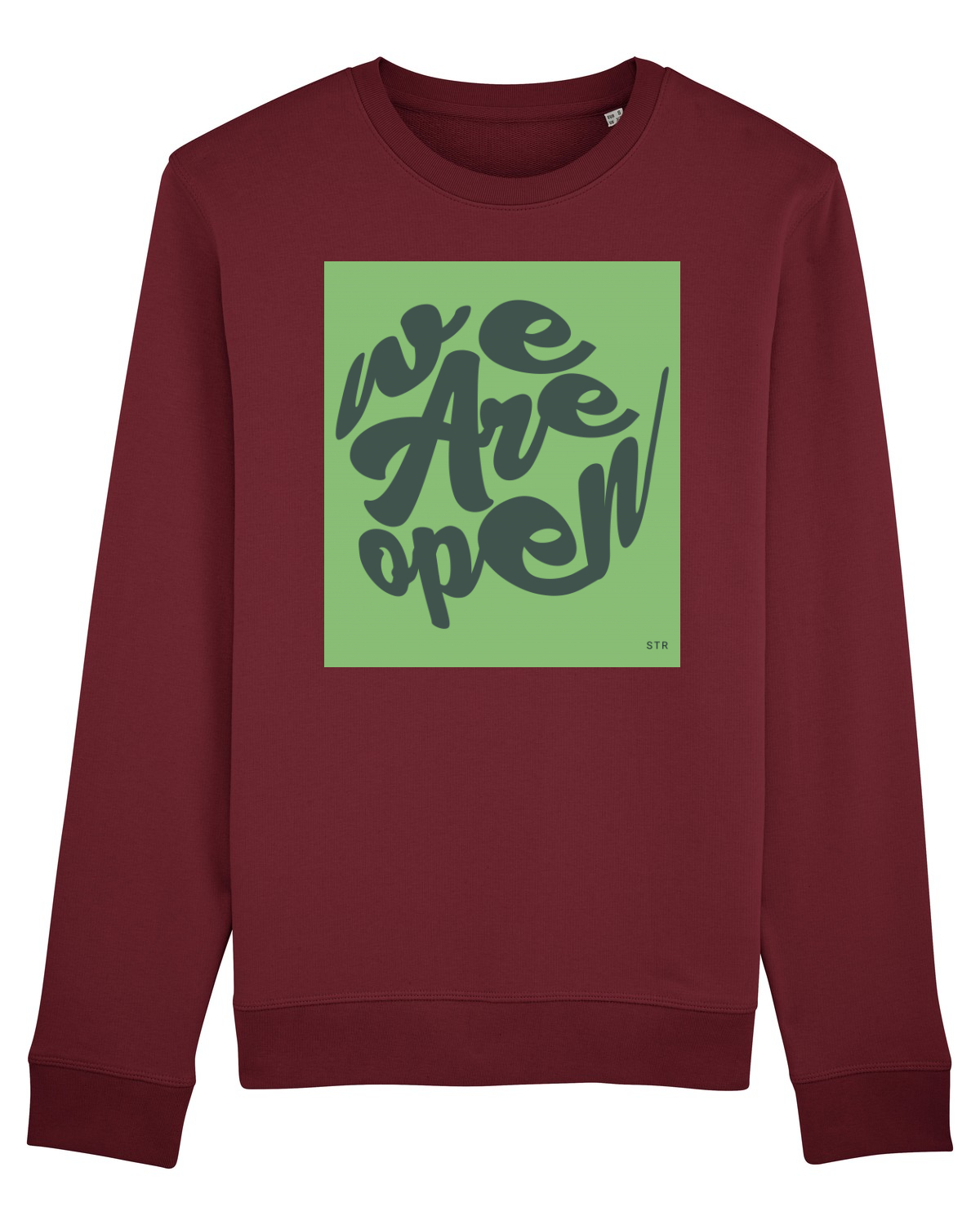 Bluză mânecă lungă Unisex Rise Burgundy