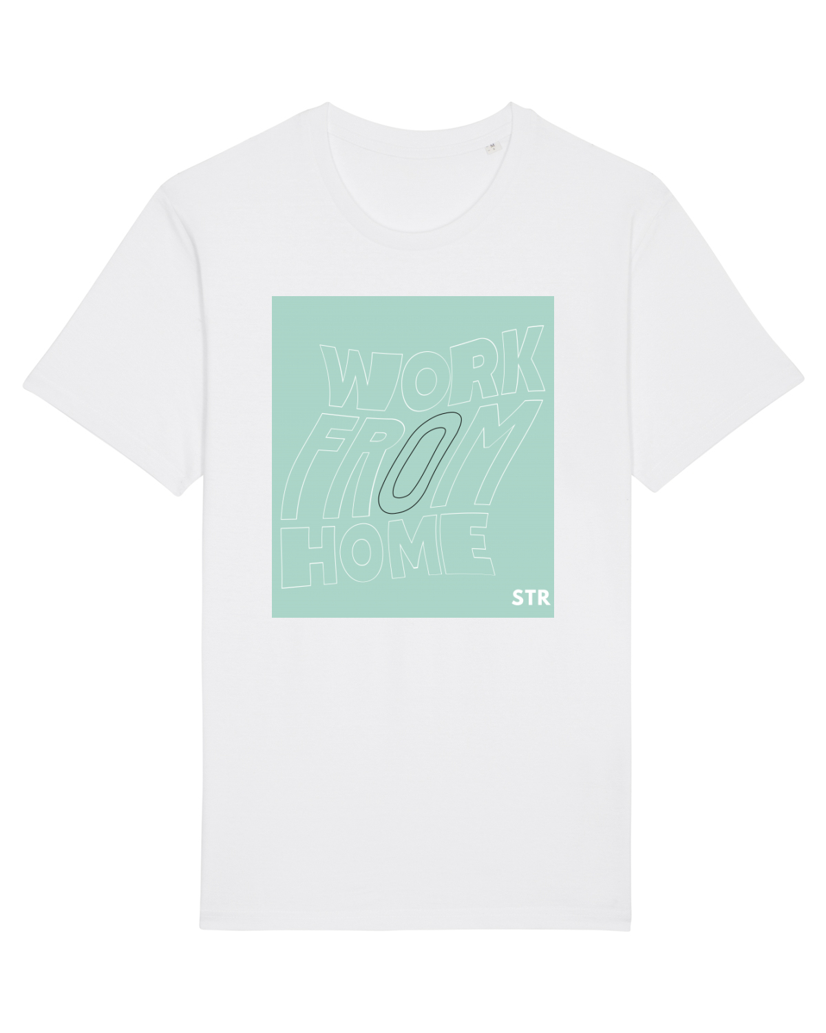 Tricou mânecă scurtă Unisex Rocker White