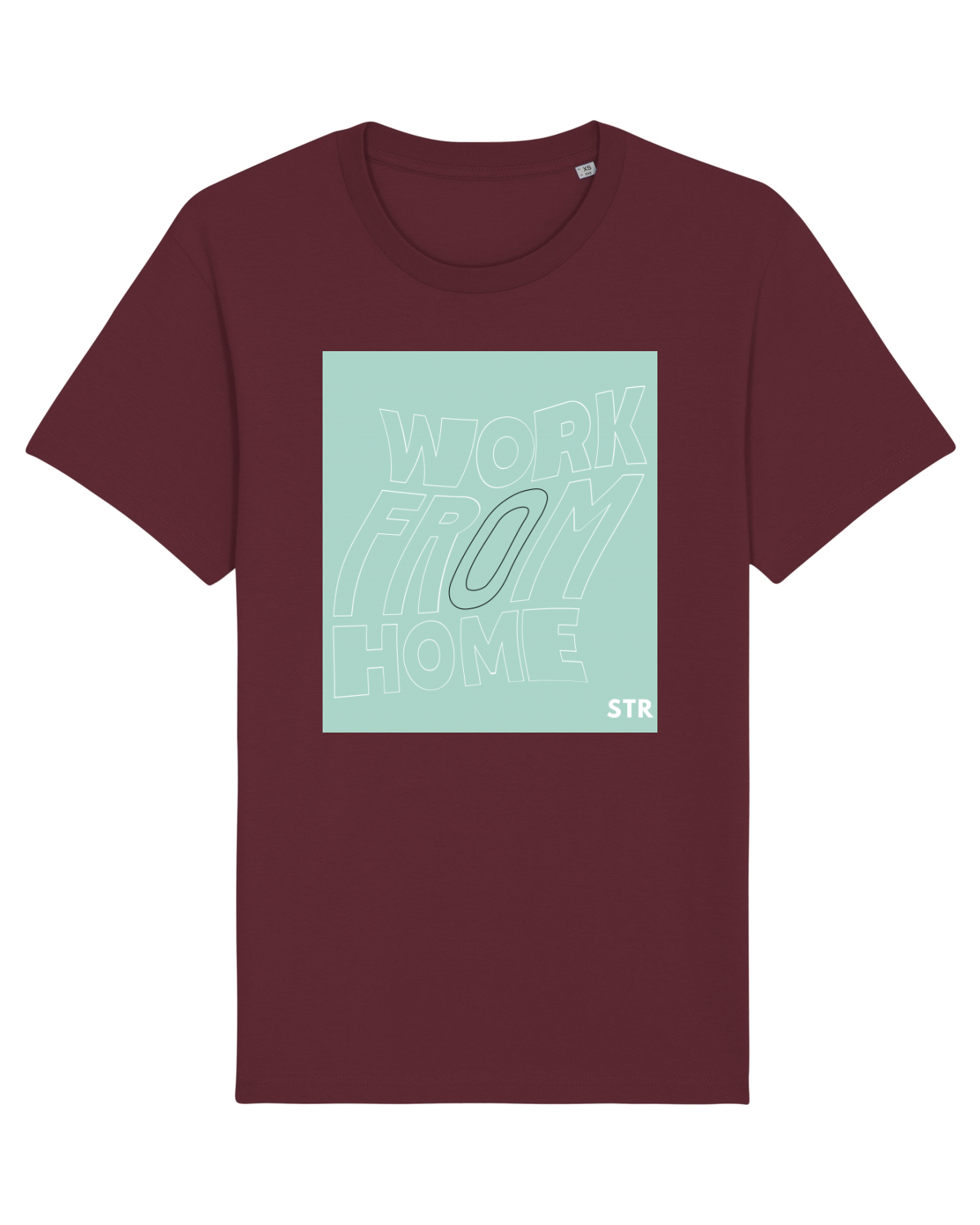 Tricou mânecă scurtă Unisex Rocker Burgundy