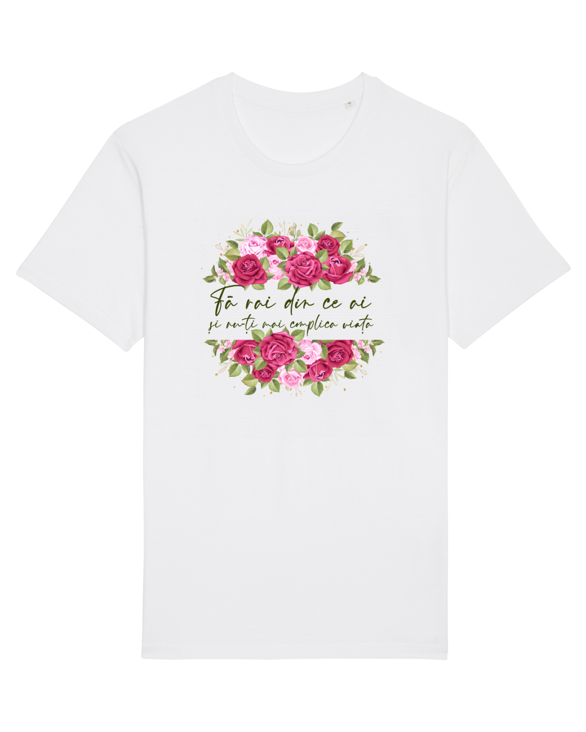 Tricou mânecă scurtă Unisex Rocker White
