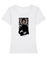 AMNESIA Tricou mânecă scurtă guler larg fitted Damă Expresser