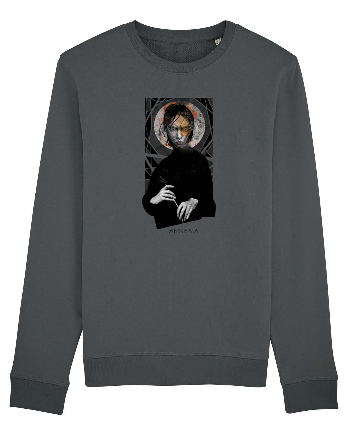 Bluză mânecă lungă Unisex Rise Anthracite