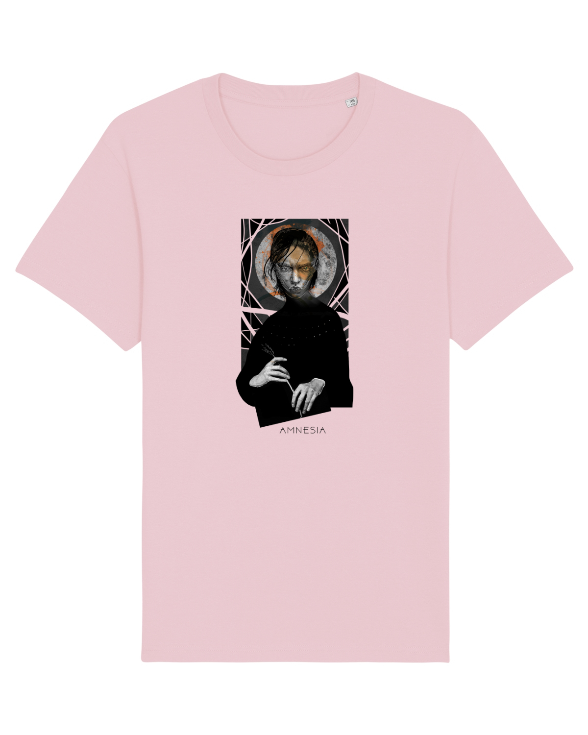 Tricou mânecă scurtă Unisex Rocker Cotton Pink
