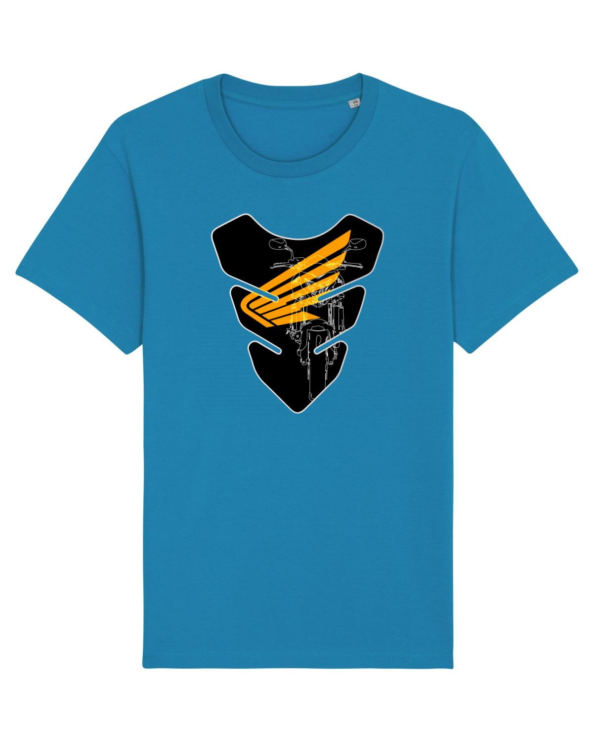 Tricou mânecă scurtă Unisex Rocker Azur