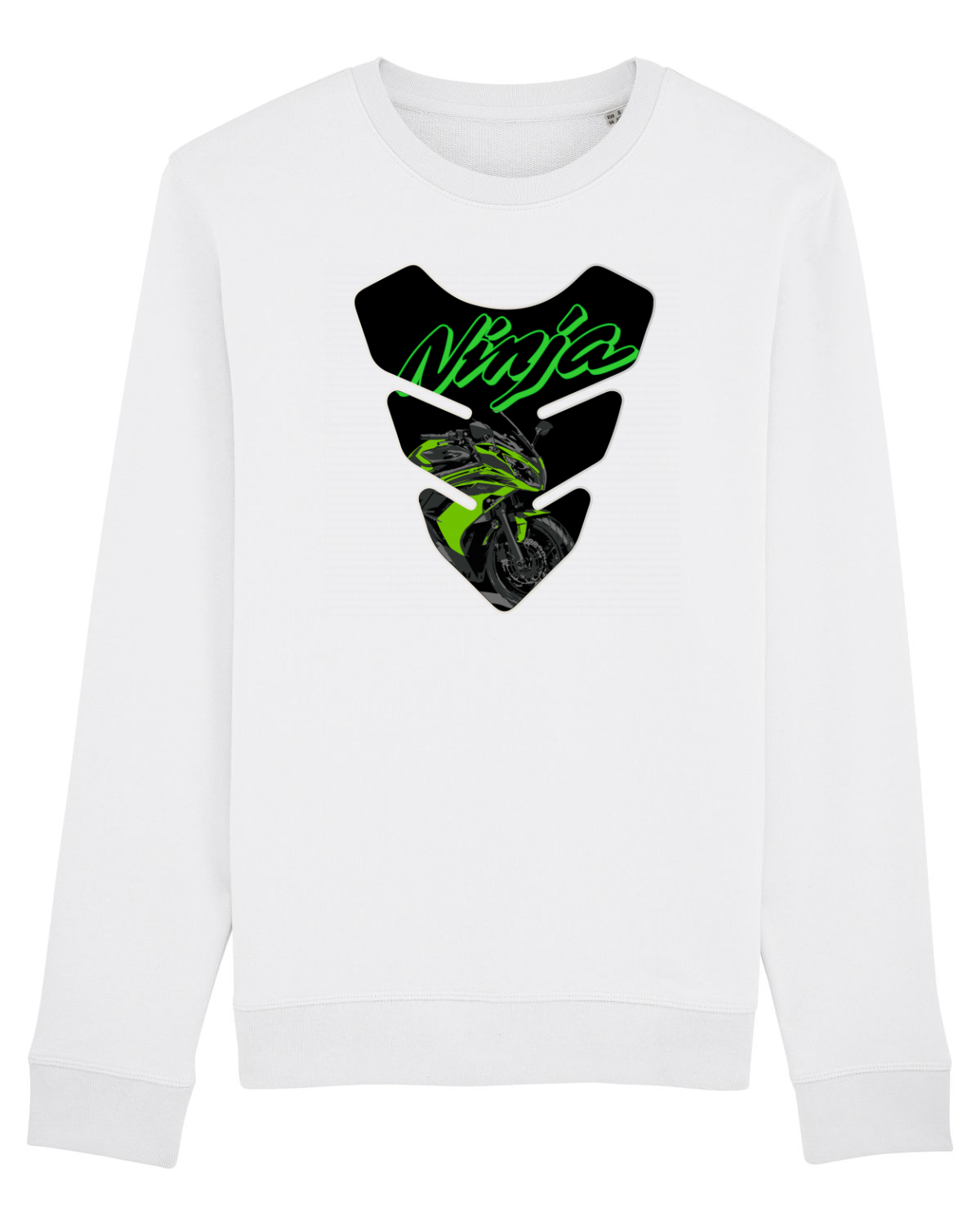 Bluză mânecă lungă Unisex Rise White