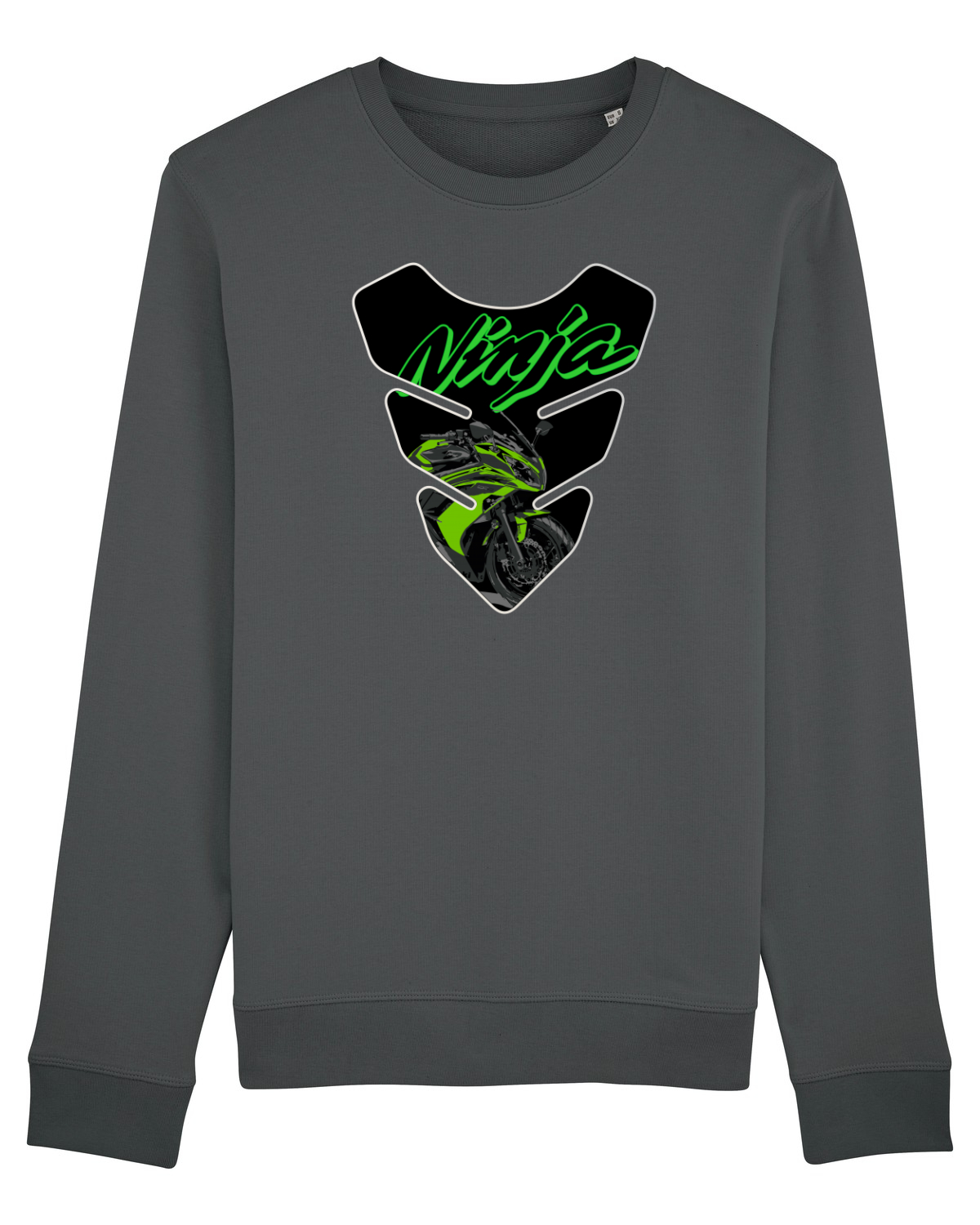 Bluză mânecă lungă Unisex Rise Anthracite
