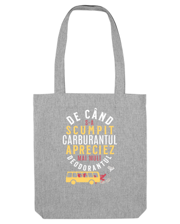 Carburantul și deodorantul, două elemente vitale în viața noastră (a unora) Heather Grey