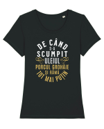 Uleiul, Porcul și Untura. Umor de inflație Tricou mânecă scurtă guler larg fitted Damă Expresser