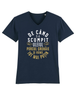 Uleiul, Porcul și Untura. Umor de inflație Tricou mânecă scurtă guler V Bărbat Presenter