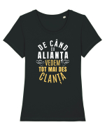 Alianta si Clanta, umor de sezon Tricou mânecă scurtă guler larg fitted Damă Expresser