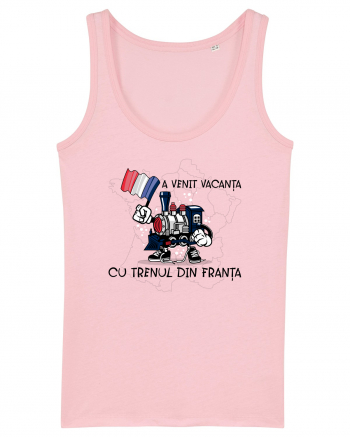 A venit vacanța cu trenul din Franța Cotton Pink