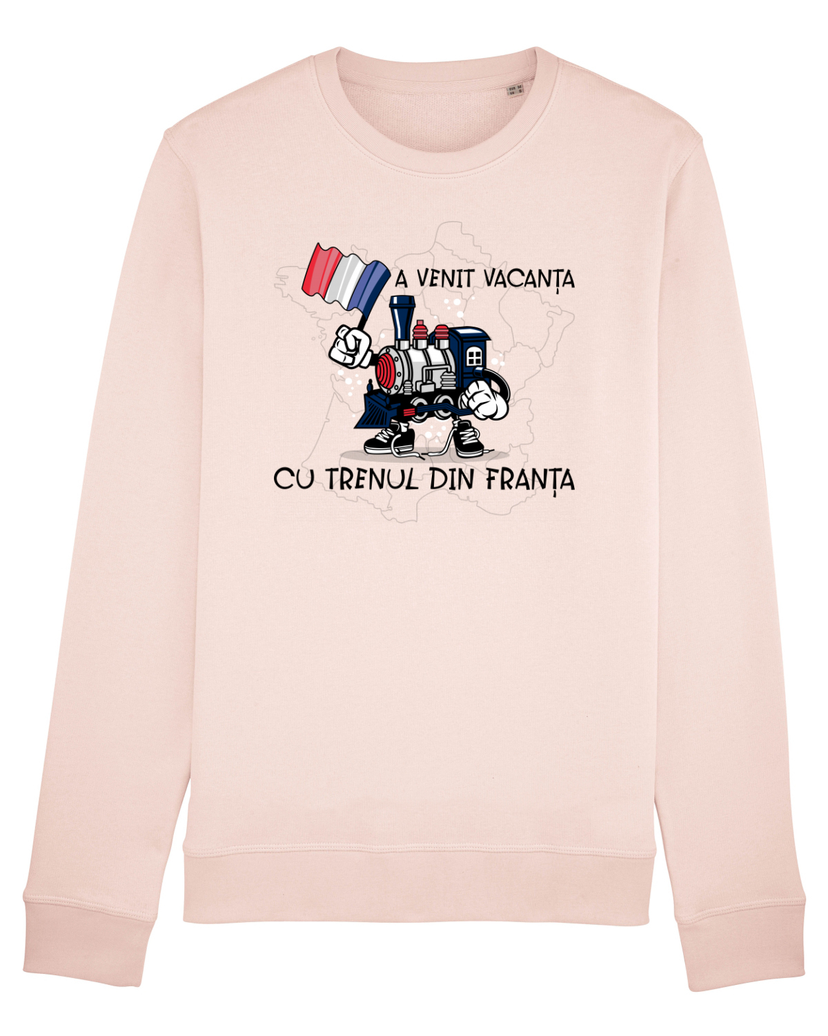Bluză mânecă lungă Unisex Rise Candy Pink