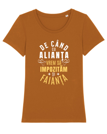 Alianța Impozitul și Faianța. Umor de criză Roasted Orange