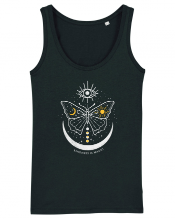 Mystical Moth Kindness is Magic Black
