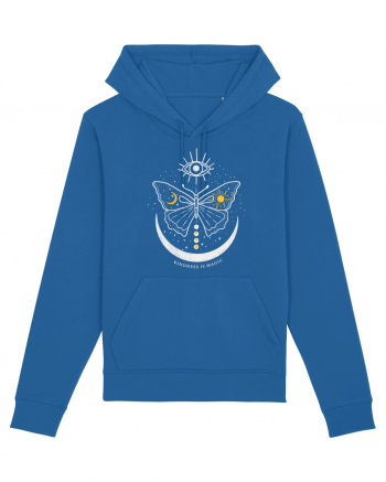 Mystical Moth Kindness is Magic Royal Blue