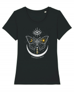 Mystical Moth Kindness is Magic Tricou mânecă scurtă guler larg fitted Damă Expresser