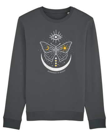 Mystical Moth Kindness is Magic Anthracite