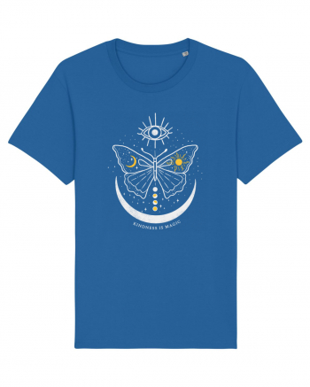 Mystical Moth Kindness is Magic Royal Blue