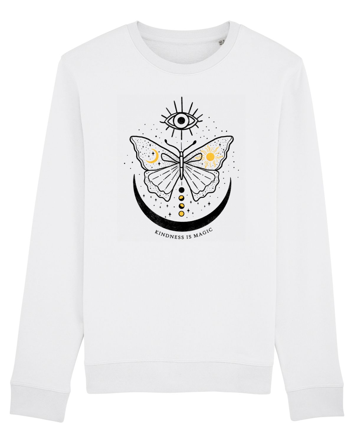 Bluză mânecă lungă Unisex Rise White