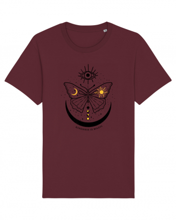 Mystical Moth Kindness is Magic Burgundy