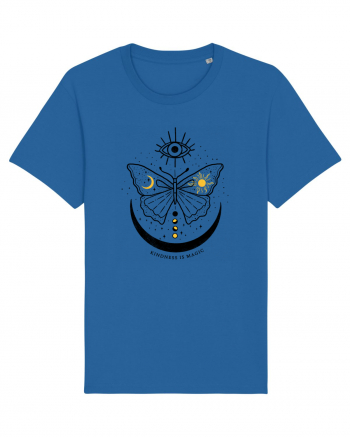 Mystical Moth Kindness is Magic Royal Blue