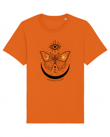 Mystical Moth Kindness is Magic Bright Orange