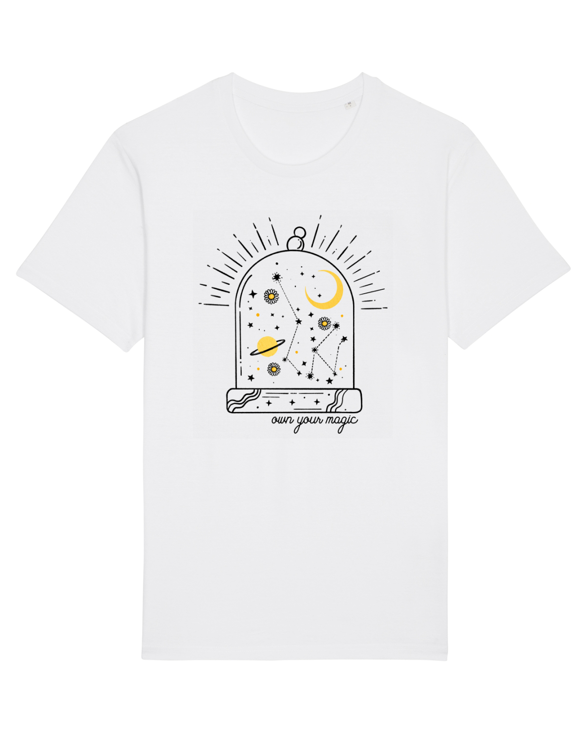 Tricou mânecă scurtă Unisex Rocker White